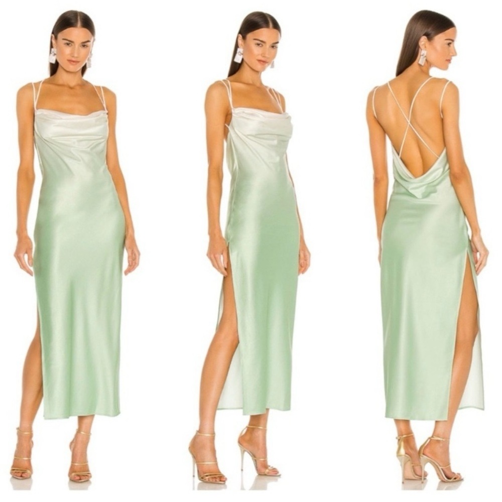 Michael Costello x REVOLVE Porter Dress in Mint Ombre Size M